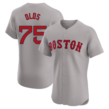 Gray Wyatt Olds Men's Boston Red Sox Road Jersey - Elite Big Tall