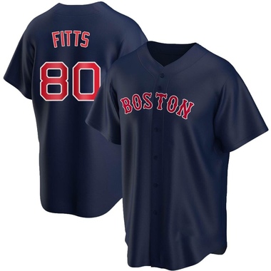 Navy Richard Fitts Youth Boston Red Sox Alternate Jersey - Replica