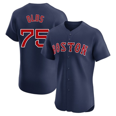Navy Wyatt Olds Men's Boston Red Sox Alternate Jersey - Elite Big Tall