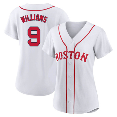 White Ted Williams Women's Boston Red Sox 2021 Patriots' Day Jersey - Replica Plus Size